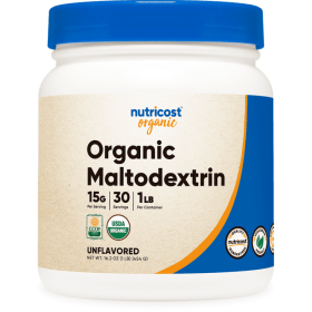 Nutricost Organic Maltodextrin Powder 1lb- Non-GMO & Gluten Free Supplement