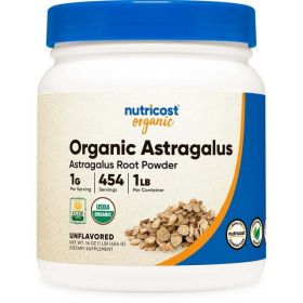 Nutricost Organic Astragalus Root Powder 1LB - Gluten Free, Non-GMO, Vegetarian Supplement