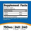 Nutricost L-Arginine L-Citrulline Complex 750mg, 240 Capsules - Non-GMO Supplement