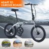 20" Folding City Bike Aluminum Frame 8 Speed Folding Bike