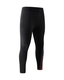 Nine Points Compression High Elasticity Quick-drying Leggings (Option: Black-M)