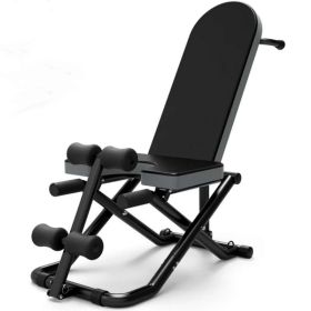 Deluxe Back Pain Inversion Therapy Table (Color: Black)