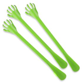 3 PACK Back Scratcher LONG REACH Extendable Telescopic Massager Tool (Color: green)