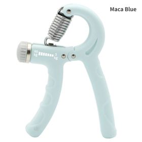 NEW 5-60Kg Gym Fitness Hand Grip Men Adjustable Finger Heavy Exerciser Strength for Muscle Recovery Hand Gripper Trainer (Color: Maca Blue)