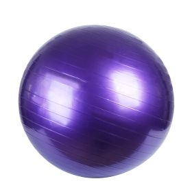 PVC Fitness Balls Yoga Ball; Thick Explosion-proof Exercise Balance Ball For Home Gym Pilates 17.72inch/21.65inch/25.59inch/29.53inch/33.46inch (Color: Purple, size: 75cm/29.5in)