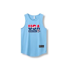 Loose Men Running Vest 2022 Outdoor street basketball Gym Sleeveless Letter Print Shirt Quick Dry Fitness Bodybuilding Tank Tops (Color: 870 vest4, size: 5XL)