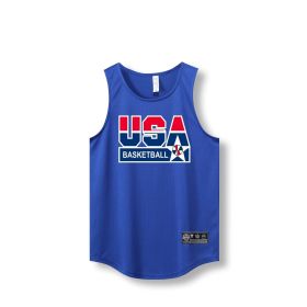 Loose Men Running Vest 2022 Outdoor street basketball Gym Sleeveless Letter Print Shirt Quick Dry Fitness Bodybuilding Tank Tops (Color: 870 vest3, size: XXXL)