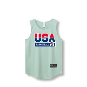 Loose Men Running Vest 2022 Outdoor street basketball Gym Sleeveless Letter Print Shirt Quick Dry Fitness Bodybuilding Tank Tops (Color: 870 vest2, size: XXXL)