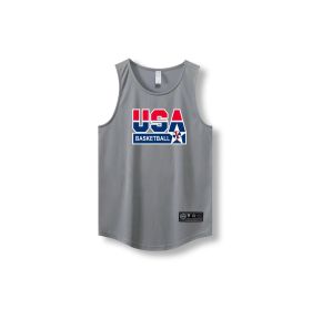 Loose Men Running Vest 2022 Outdoor street basketball Gym Sleeveless Letter Print Shirt Quick Dry Fitness Bodybuilding Tank Tops (Color: 870 vest5, size: XXXL)