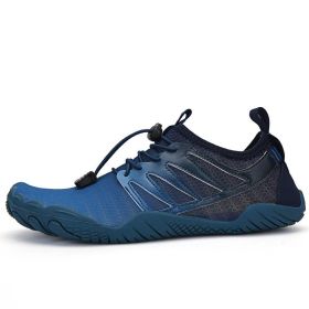 Unisex Hot Fitness Sneaker Cross-Training Crossfit Shoes High Quality Soft Comfortable Breathable Mesh Tennis Yoga Gym Treadmill (Color: Blue, size: 37)