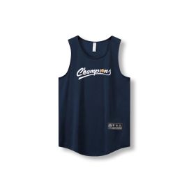 Loose Men Running Vest 2022 Outdoor street basketball Gym Sleeveless Letter Print Shirt Quick Dry Fitness Bodybuilding Tank Tops (Color: 870 vest14, size: L)