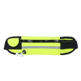 Outdoor Sports Bag Fitness Running Waist Bag Mobile Phone Storage Bag (Color: green)