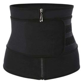 Workout Waist Trainers for Women Sweat Waist Trimmers Weight Loss Body Shaper (Color: Single belt Grey, size: S)