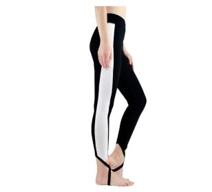 Women's Yoga Pants with Stirrup Leggings Tummy Control Workout Pants for Gym Running (Color: colorful, size: M)