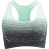 1pc/2pcs/3pcsMedium Support Two Tone Racer Back Sports Bra, Fitness Workout Running Yoga Bra