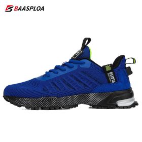 Baasploa 2022 New Men's Casual Sport Shoes Breathable Mesh Male Shoes Outdoor Grass Walking Gym Shoes for Men Running Shoes (Color: 114101-BL, size: 45)