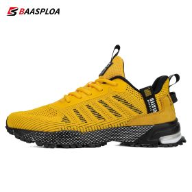 Baasploa 2022 New Men's Casual Sport Shoes Breathable Mesh Male Shoes Outdoor Grass Walking Gym Shoes for Men Running Shoes (Color: 114101-HU, size: 42)