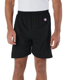 Adult Cotton Gym Short - BLACK - S (Color: Black, size: XL)