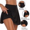 Tennis for Women Dance Fitness Solid Sports Skirts Female Tennis Running Skort Active Athletic Yoga Fitness Skirt Short