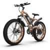 AOSTIRMOTOR 26" 1500W Electric Bike Fat Tire 48V 15AH Removable Lithium Battery for Adults S18-1500W