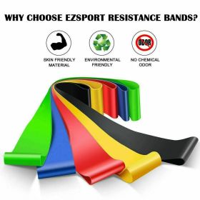 Resistance Bands Loop Set Of 5 Exercise Workout CrossFit Fitness Yoga Booty Band (Option: 1set)